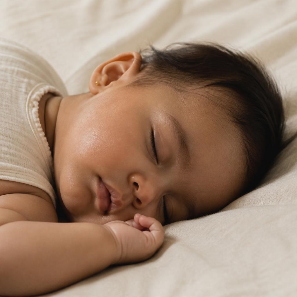 Bebé durmiendo tranquilamente